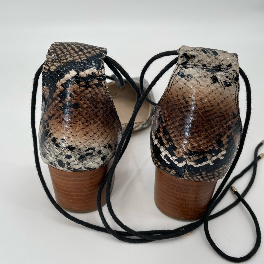ASOS Snakeskin Tie Shoes - Picture 5 of 12